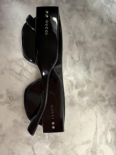 Amazon | GUCCI サングラス GG1262S ブラック ブラック グレー 54