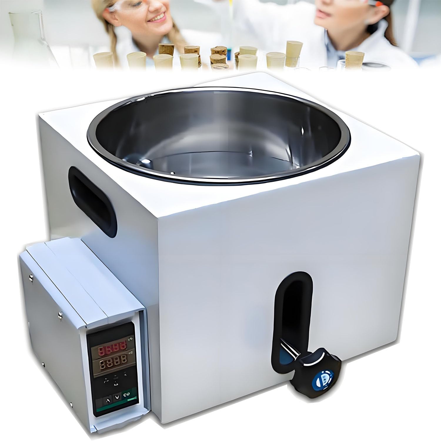 Laborheizung mit konstanter Temperatur, Lift-Typ-Wasserbad mit präziser Regulierung, schnelle Erwärmung, ± 1 ℃ Genauigkeit, ideal für wissenschaftliche Experimente, 2 l