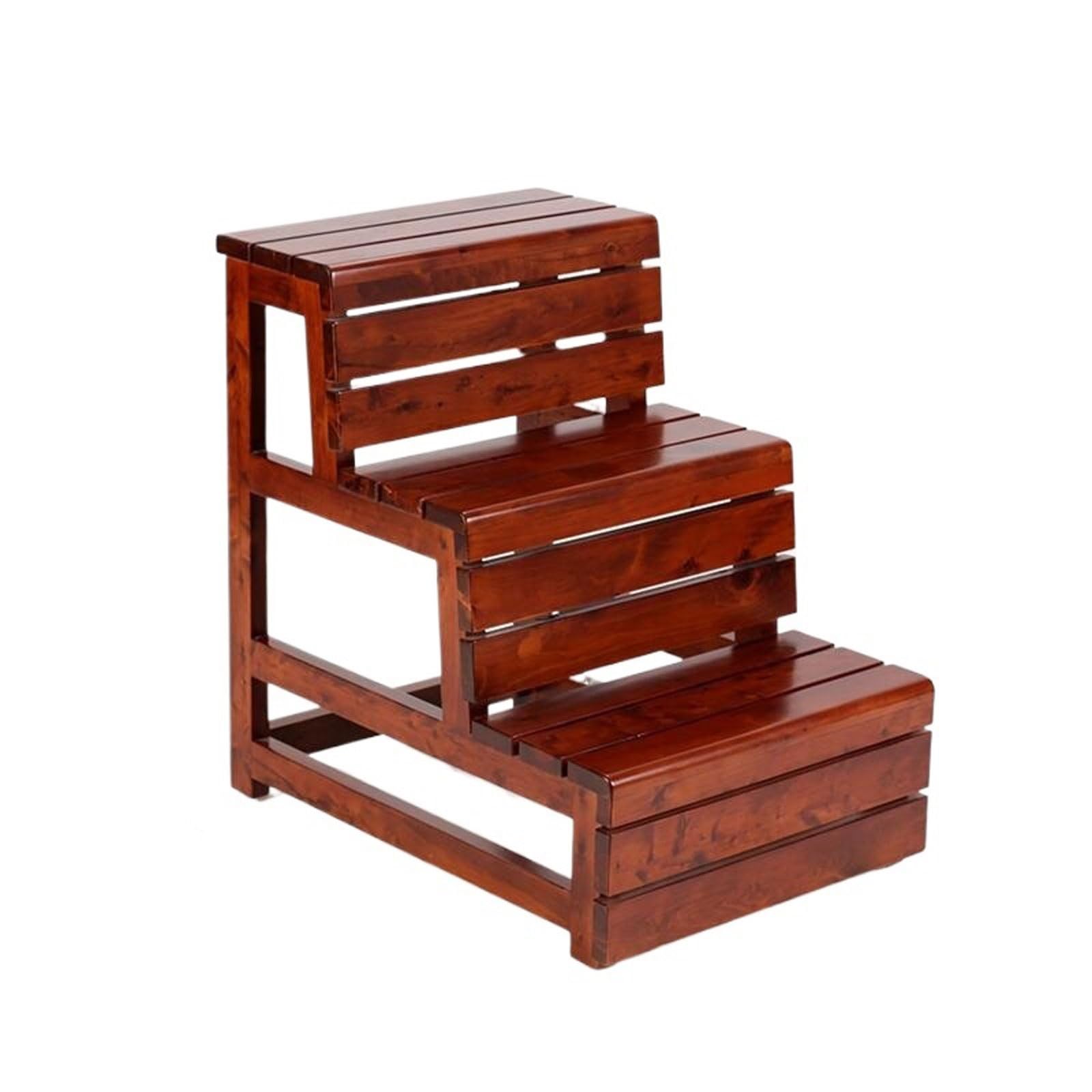 Banc d'escalade portable en bois épais pour éviter les chutes dans la salle de bain
