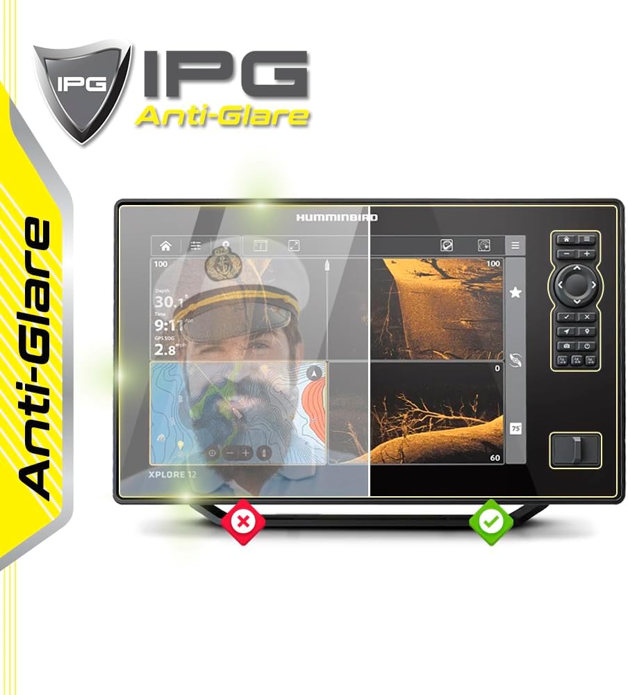 IPG Anti-Glare Made for XPLORE 12 CMSI+ Fish Finder Display Matte Finish Screen Protector Film, Perfect for Outdoor Use for Xplore12