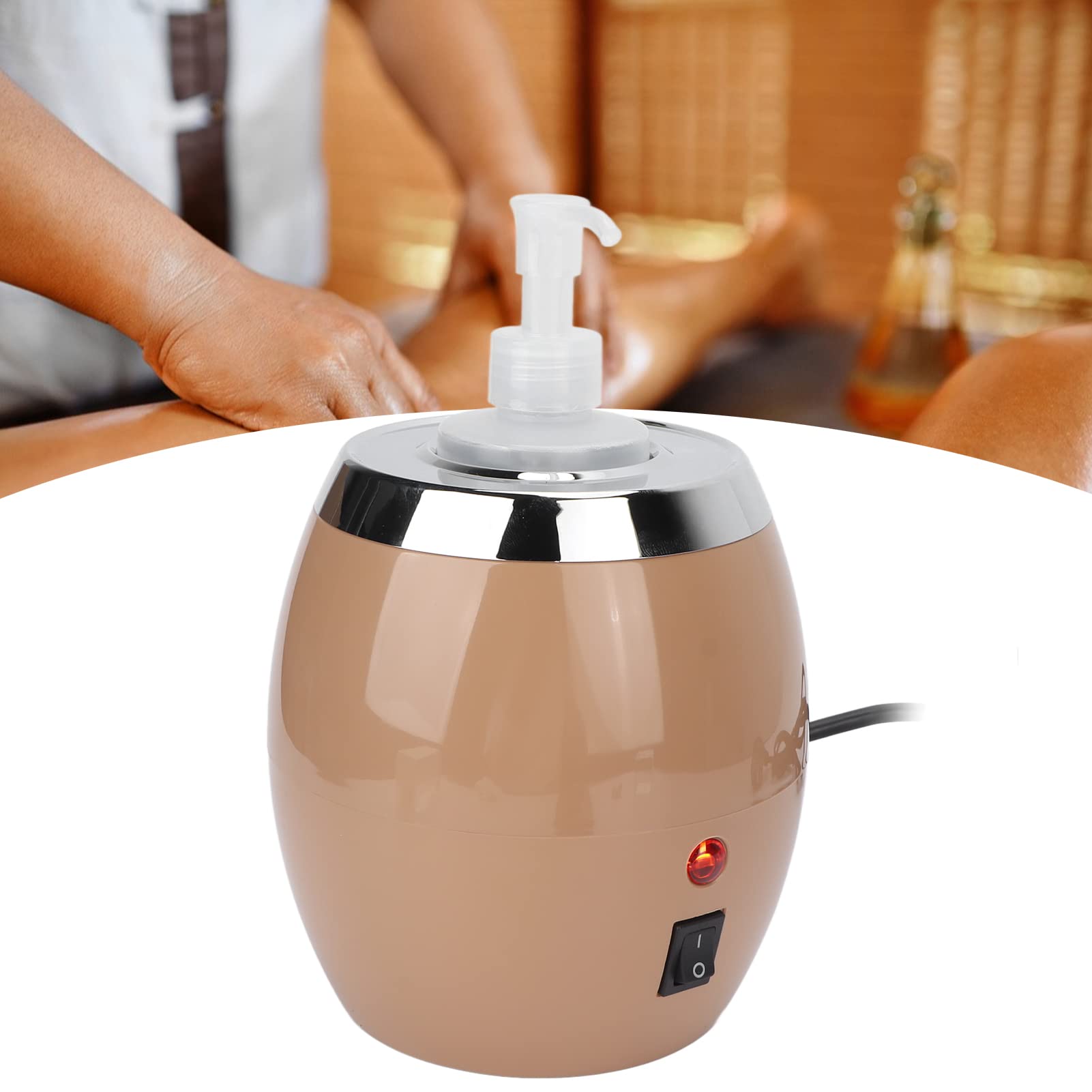 ciciglow Calentador de Aceite de Masaje MAX 60°C Eléctrico Calentamiento Rápido