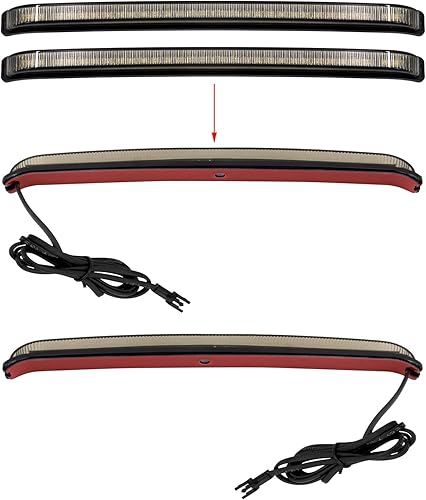 Miniatura 2 de Luz trasera LED de alforja para motocicleta, lámpara de señal de giro secuencial de freno para Harley Touring Street Gilde Road King Road Gilde