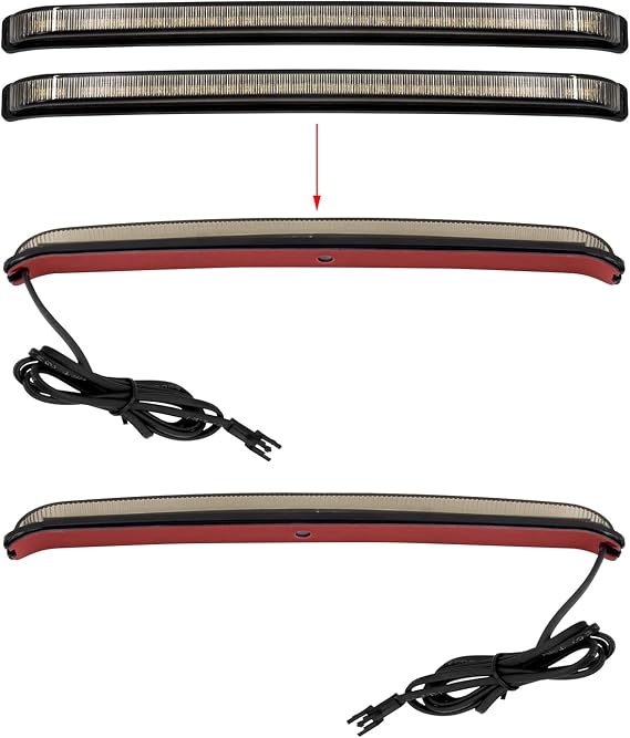 Motorcycle LED Saddlebag Tail Light Running Brake Sequential Turn Signal Lamp Fit for Harley Touring Street Gilde Road King Road Gilde Electra Glide Ultra Limited 2008-2013