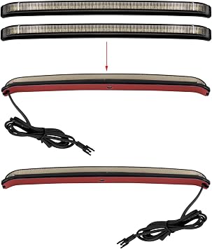 Motorcycle LED Saddlebag Tail Light Running Brake Sequential Turn Signal Lamp Fit for Harley Touring Street Gilde Road King Road Gilde Electra Glide Ultra Limited 2008-2013