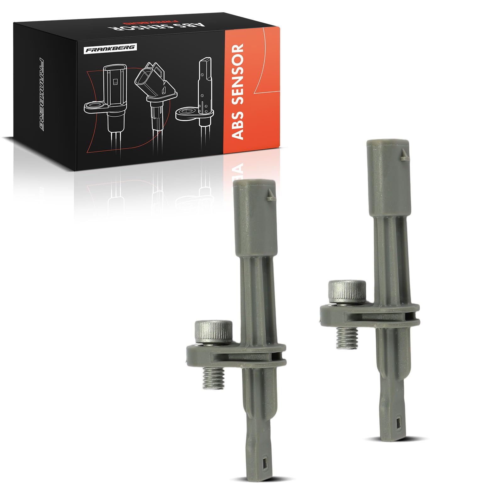Frankberg 2 sensori ABS, sensore velocità ruota posteriore a 2 Poli | Compatibile con: 208 II UB UJ UP UW , 2008 II UC UD UJ UR US UY, C4 X BD BE BF, DS3 Crossback UC UJ UR, 3008 SUV M4 MC MJ MR
