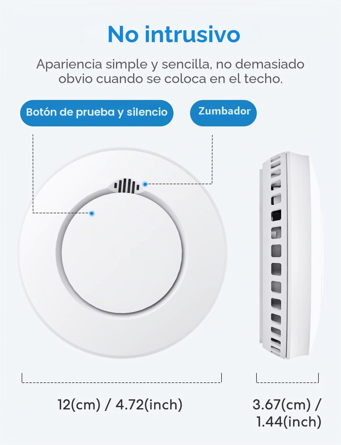 Meross Detector de Humo Interconectado con HUB, Lote de 3, Compatible con Apple HomeKit Alexa Google, Alarma de Incendios Silencio Autotest