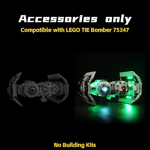 Miniatura 4 de BrickBling Kit de luz LED para Lego TIE Bomber 75347 juego de juguetes de construcción (sin ladrillos), luces creativas compatibles con Lego 75347,
