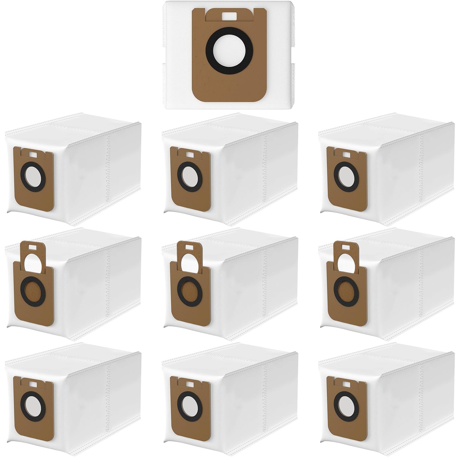 Lot De 10 Sacs Pour Aspirateur Dreame D10s Plus - Compatible Station Base