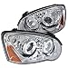 Spec-D Tuning 2LHP-WRX05-TM Subaru Impreza Wrx Sti Jdm Clear Chrome Halo Led Projector Head Lights