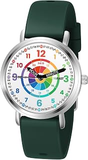 Childrens Watches, Kids Learning Watch, Dart-Board Children's Toddler Learning Time and Easy to Read Time, Analog Watch for Boys and Girls Ages 3~11