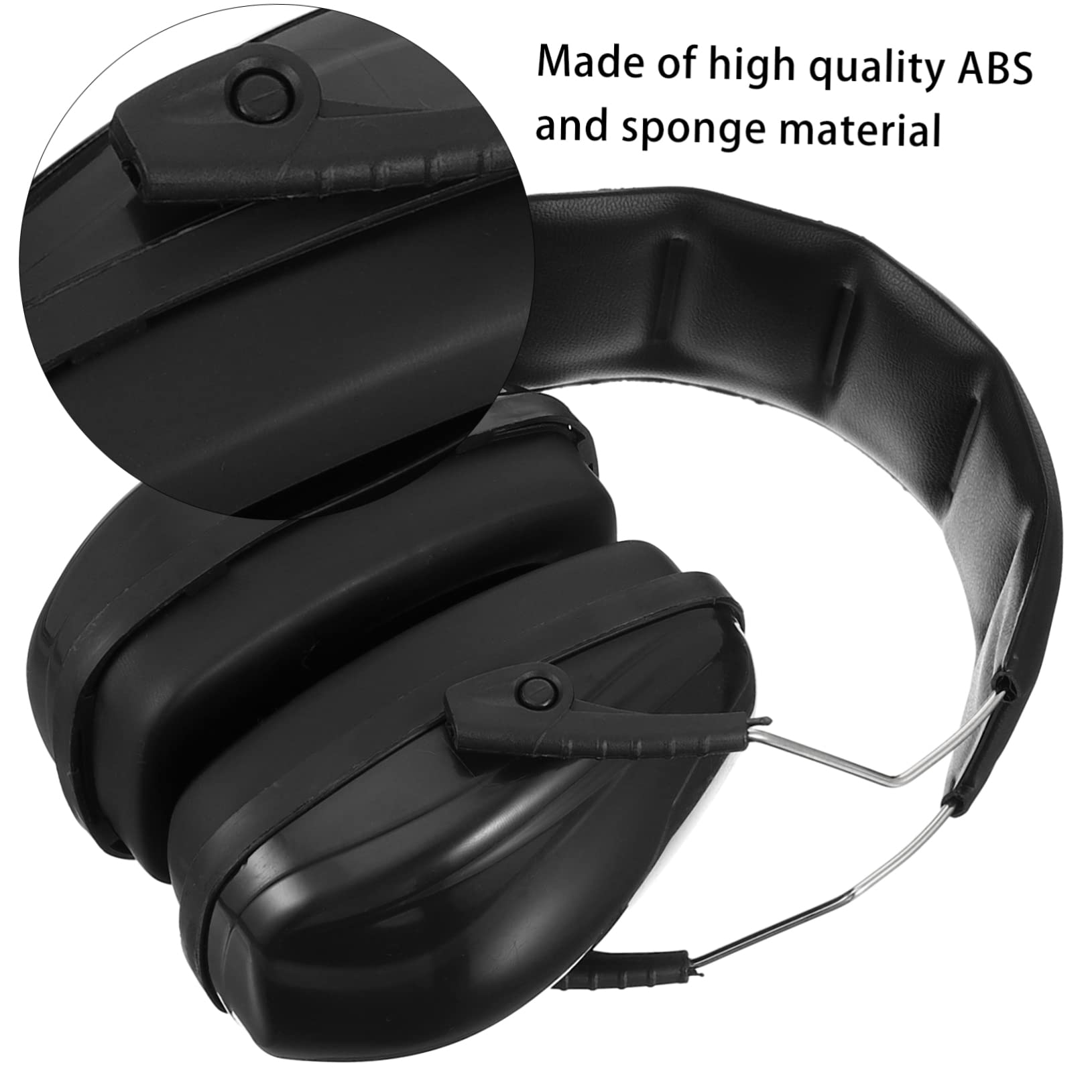 IWOWHERO Noise Blocking Earmuffs for Boys and Girls Boys and Girls Earmuffs Hearing Protection for Study Sleep and Travel