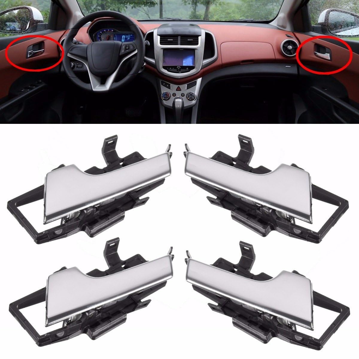 96462709 Maniglia per Porta Interna Sinistra Destra 96462710 per Pontiac G3 2009+ Auto Maniglie Pannello Portiera Interna