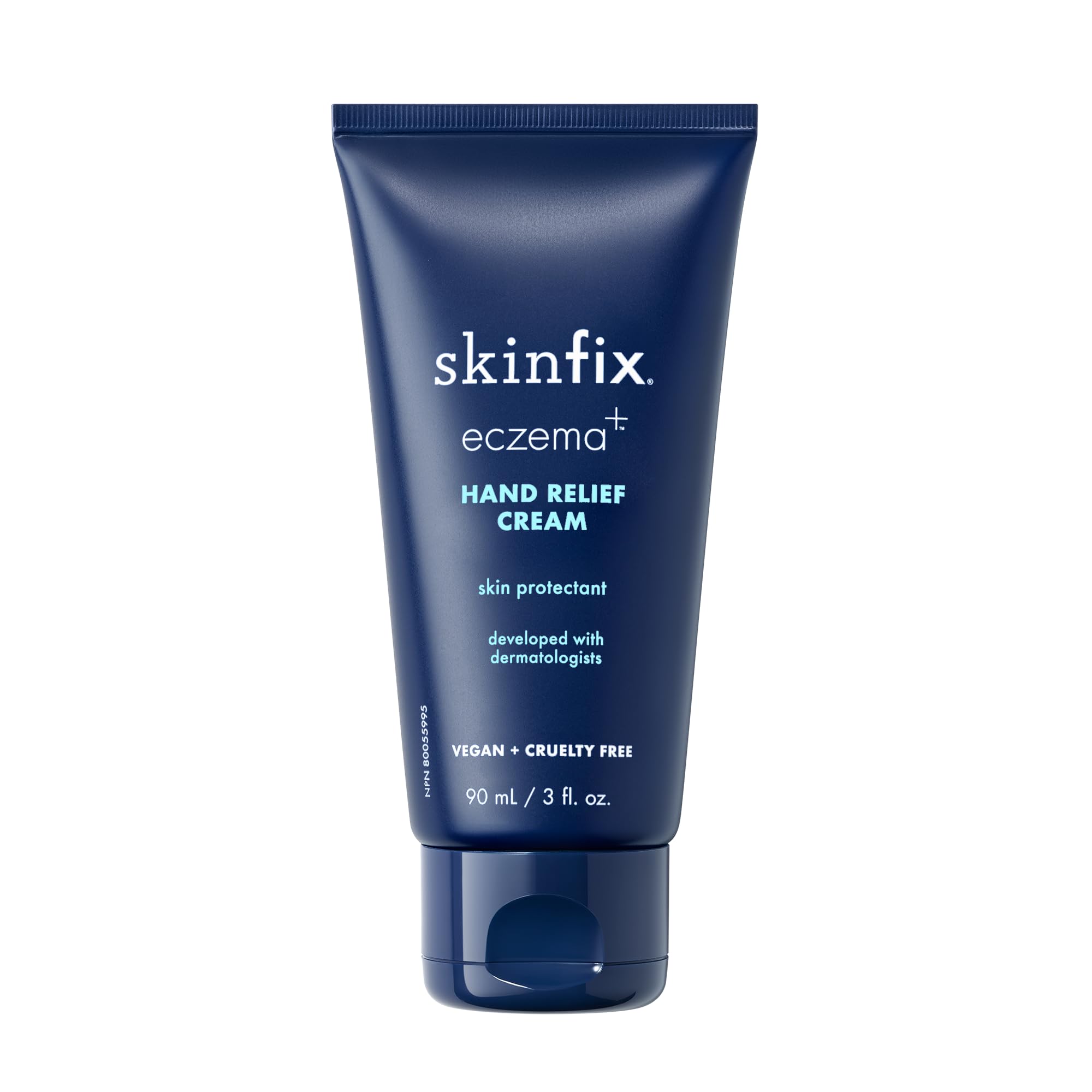 SkinfixHand Relief Cream - 3 fl oz - Reduces Visible Redness, Stinging & Cracking for Dry, Sensitive Skin - Accepted by the National Eczema Association - Fragrance Free - Vegan, Cruelty Free