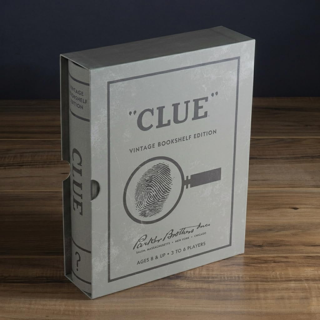 WS Game Company Clue Linen Book Vintage Edition Gioco da tavolo