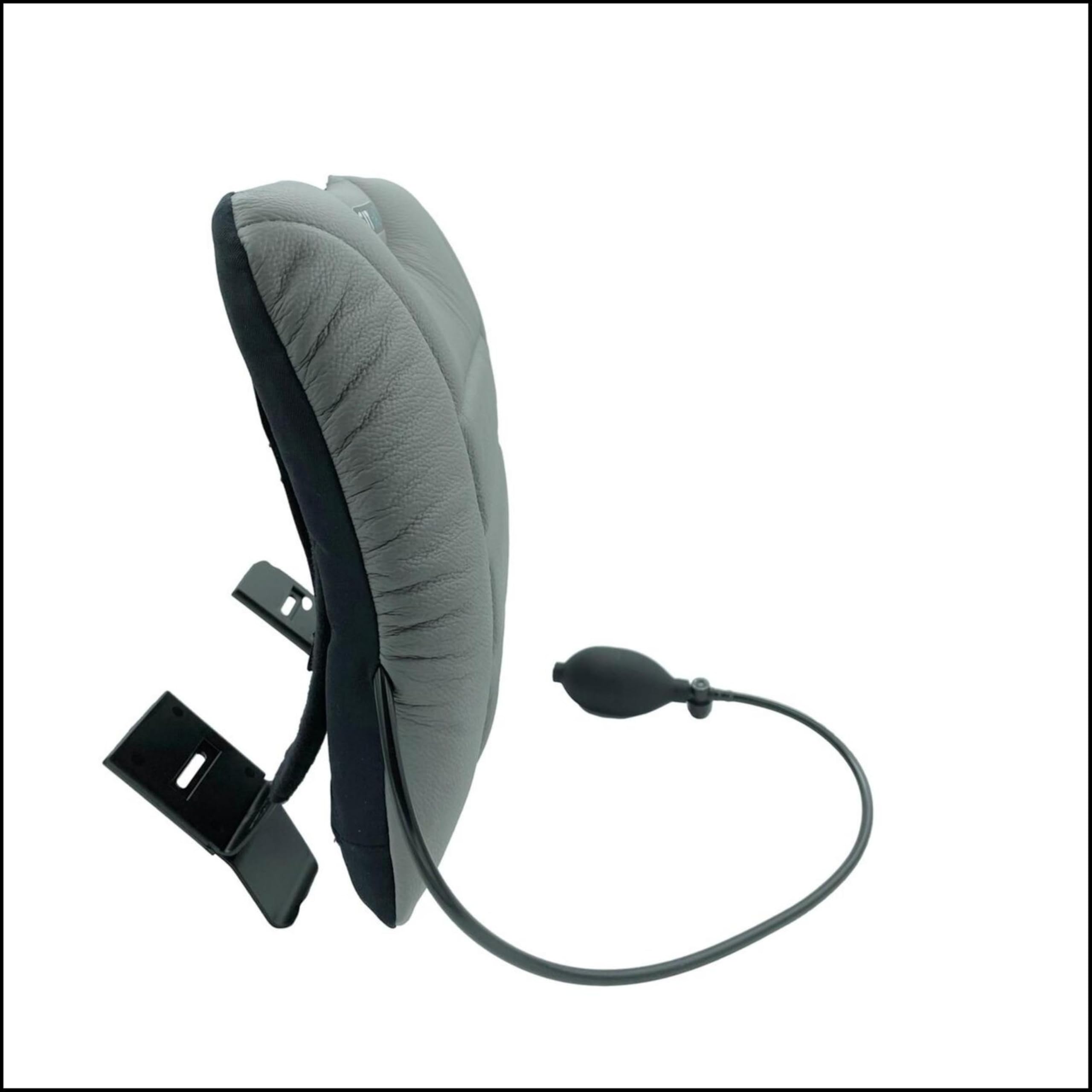 Sitback Air - Cojín universal de apoyo lumbar (cuero gris)