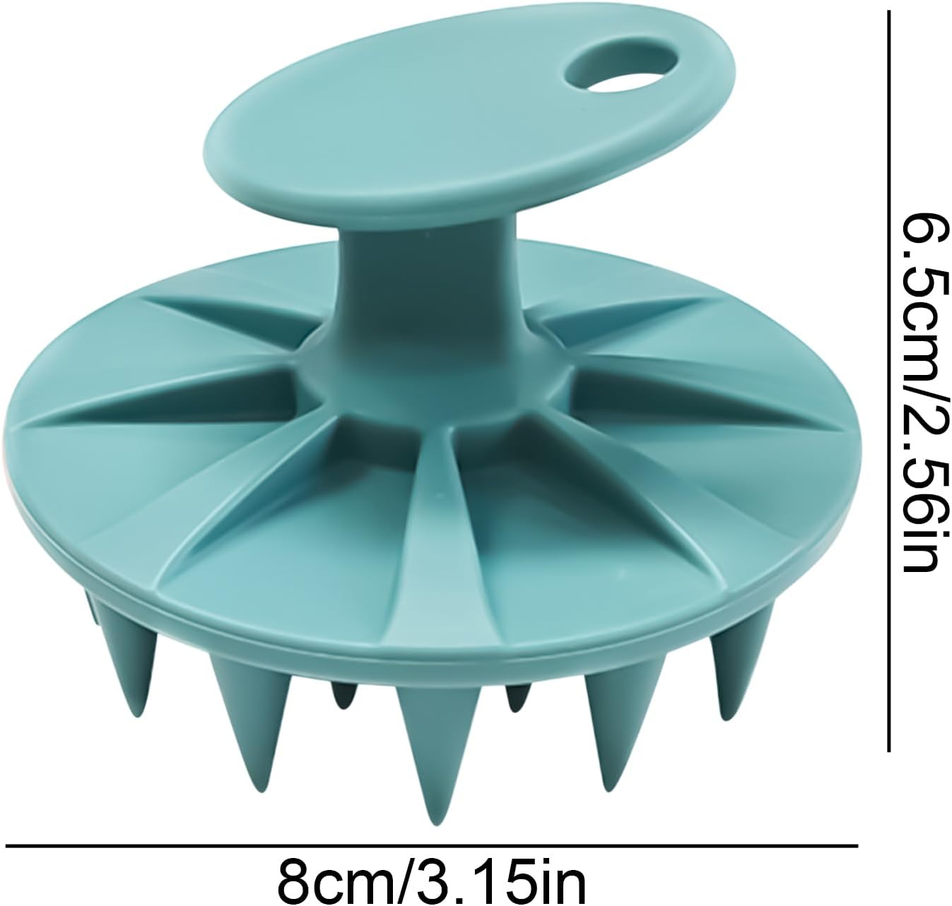 Hair Scalp Massager Comfortable Silicone Bath Cleaning Comb Scrubber image 5