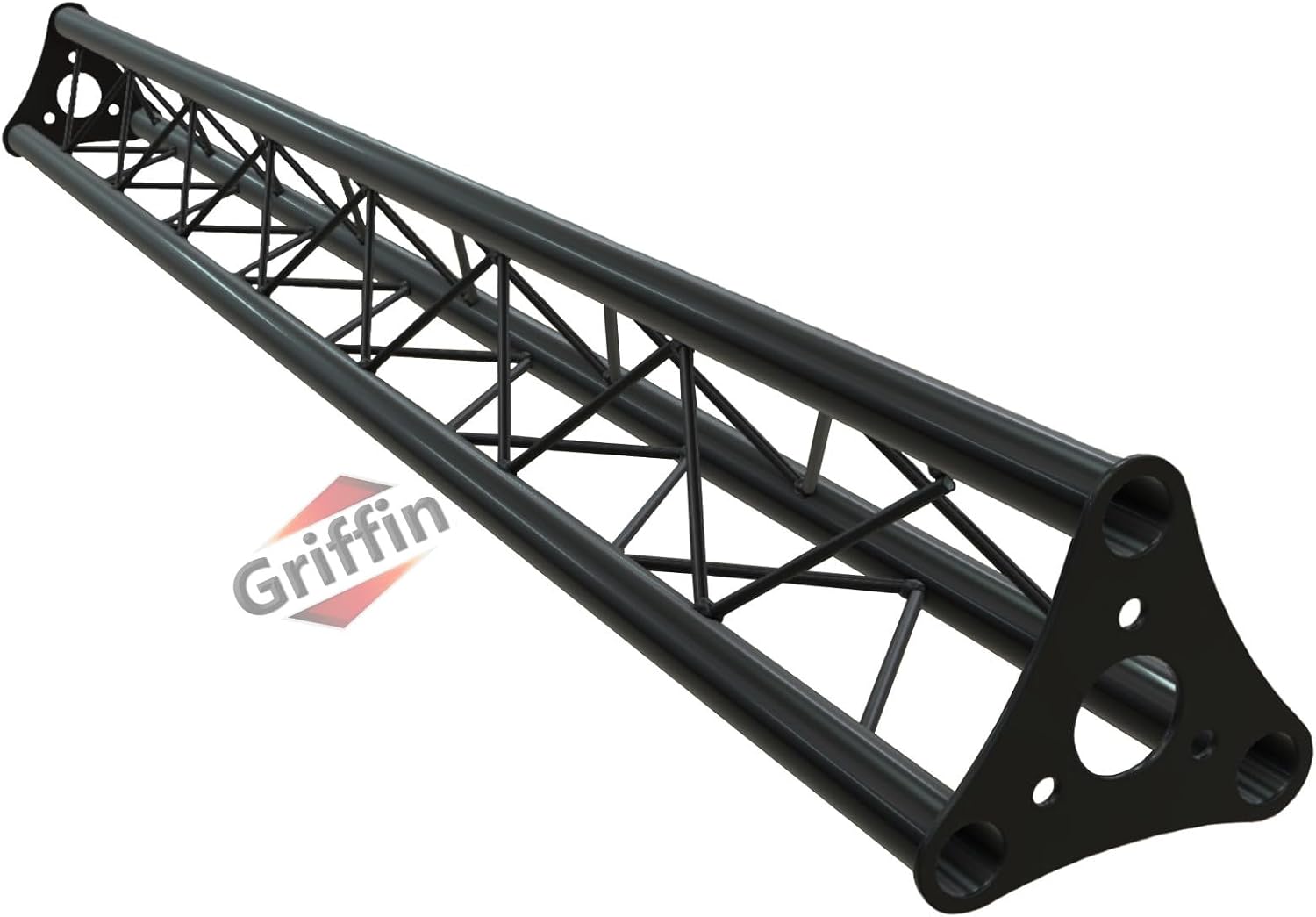 GRIFFIN 5ft Triangle Truss 6"x6"x6" Segment Extension (Stage-MountPRO Series) – Extra Lighting Truss for DJ Booths, Stand Rigs, Light Cans & Audio Gear Mounting