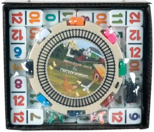 CHH Dominó mexicano doble de 12 números con cubo 2 en 1