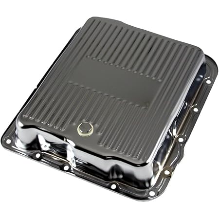Assault Racing Products A7599 GM 700R4 4L60E Chrome Transmission Pan Stock Capacity Automatic Trans 4L60 4L65E