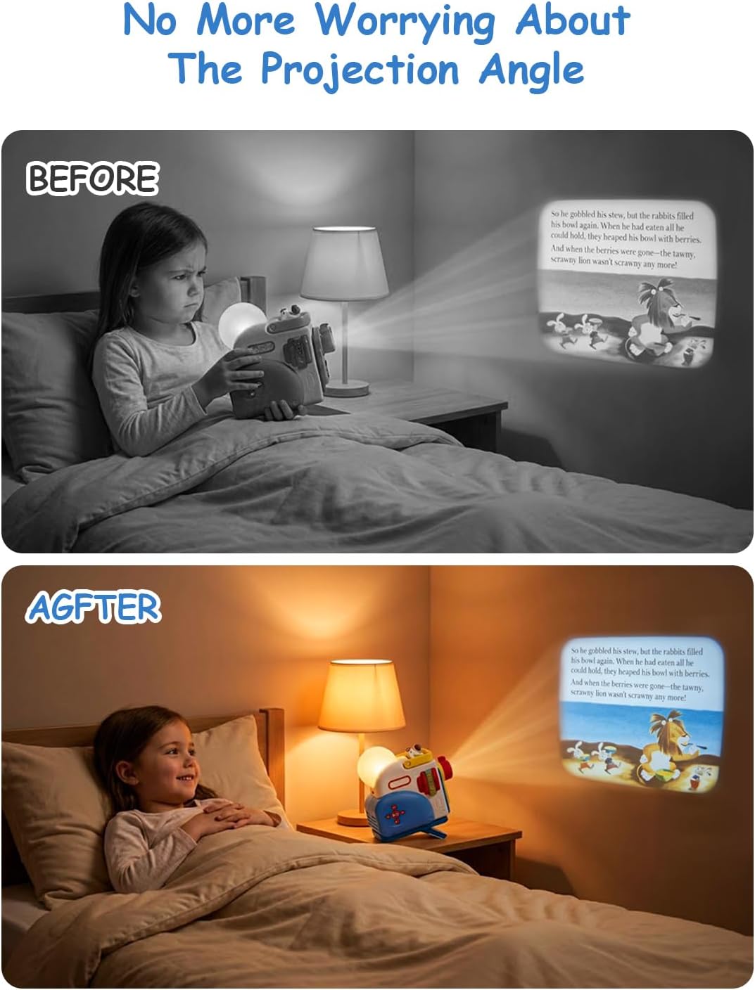 Adjustable Projector Stand for Little Tikes Story Dream with 1/4"-20 Tripod Thread & Anti-Slip Pads, Secure Fit for Story Dream Books, Designed for Little Tikes Story Dream Machine