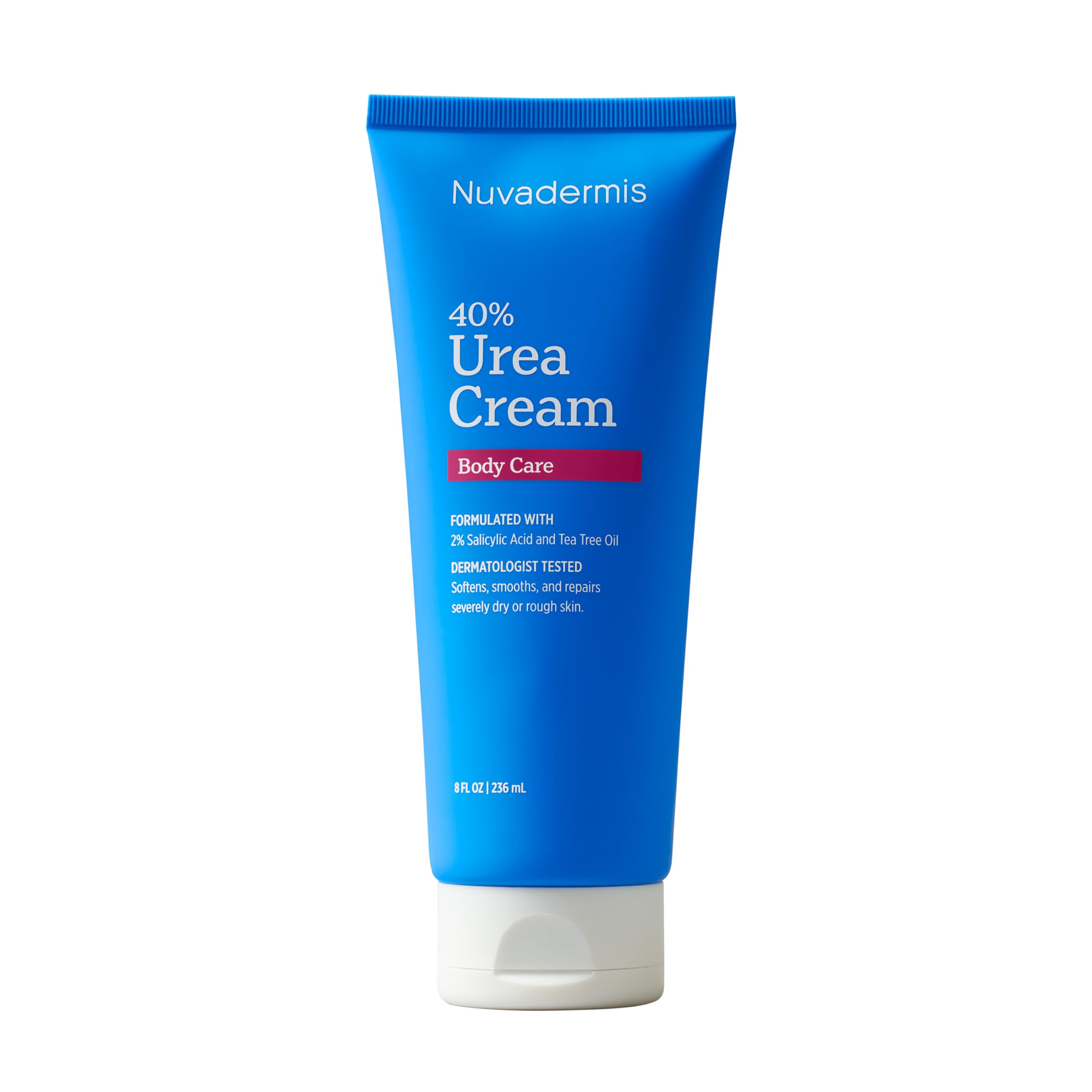 NUVADERMIS 40% Urea Cream for Rough, Dry Skin, Feet, Heels & Calluses, 8 oz