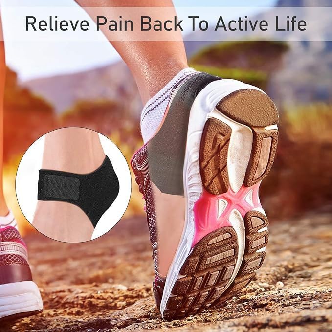 CETAPLAST 2 Pieces Plantar Fasciitis Heel Protectors and Gel Heel Cups – Premium Heel Pads for Women and Men to Relieve Heel Spur Pain, Achilles Tendonitis, and Cracked Heels; Shock-Absorbing Heel Inserts for Shoes with Superior Cushion Support -2 Pieces (Black, S (35-40)) - Image 3 thumbnail