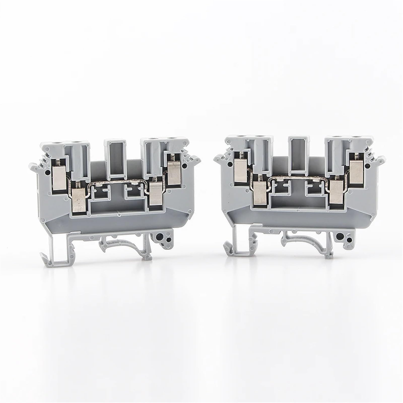 UDK-4 5Pcs Din Rail Terminal Blocks Feed Through Screw Connection Multi Conductor Wire Conductor Connectors UDK4