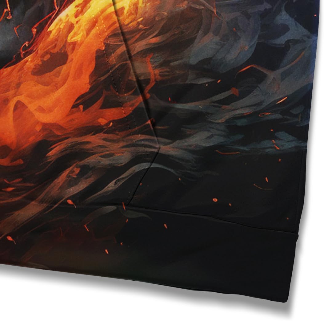 TiwBski Men's Novelty Skull Print Hoodies Sweatshirt Pullover with Pocket - Image 4