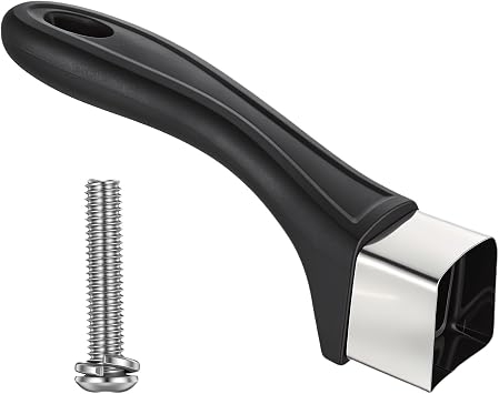 Pot Handles Replacement, Black Universal Replacement Handle for Pot Bakelite Pan Handle with Screw for Cookware, Saucepan, Skillet for Home and Professional Kitchens