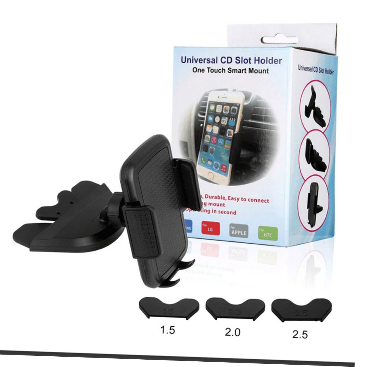 Angoily 360grado Porta Cellulare Auto Supporto Telefono Rotazione Gradi e Slot Cd Per Smartphone e Dispositivi