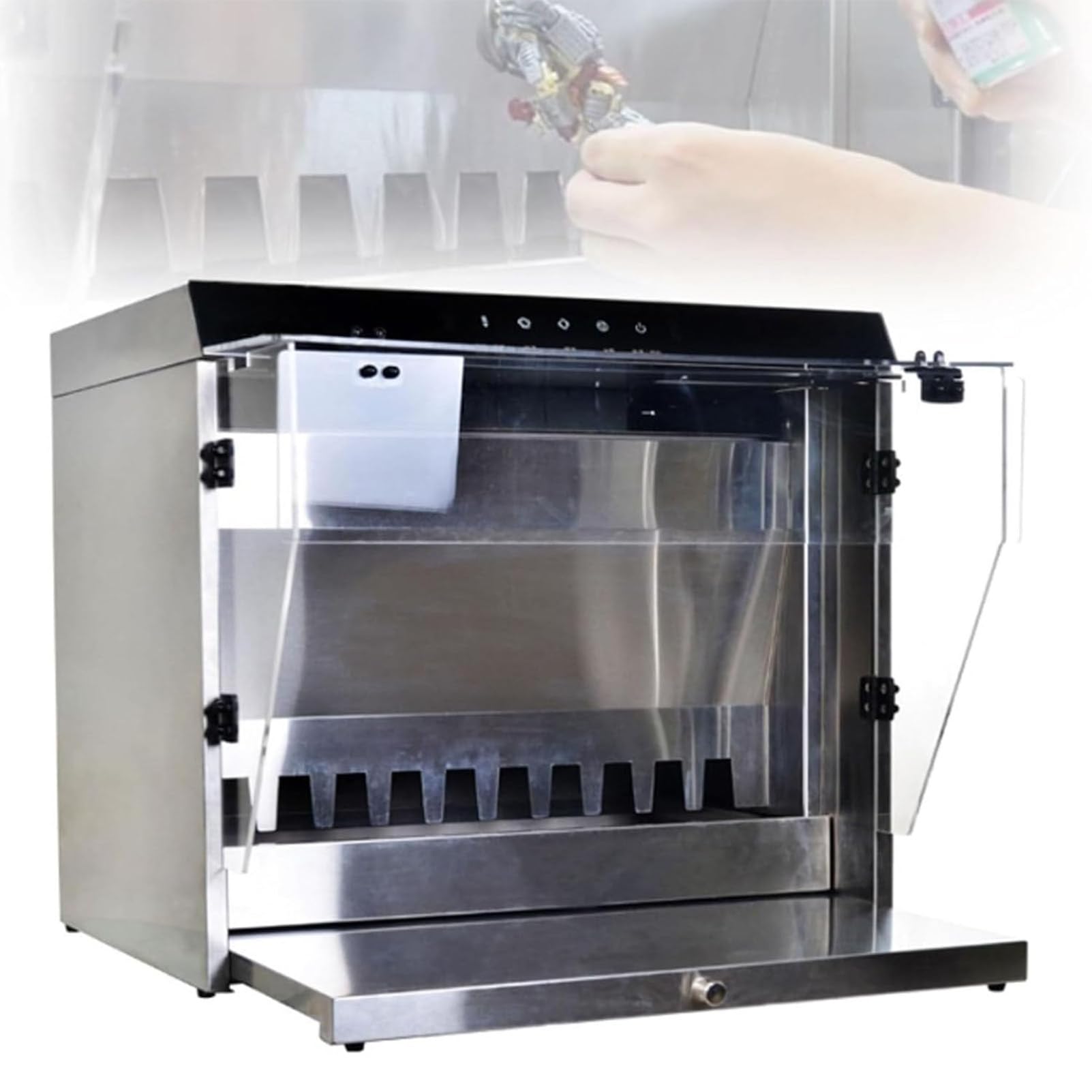 PweKzxt Airbrush Spray Booth,Intelligent Water Curtain Paint Spray Booth, Water Curtain Airbrush Spray Booth, Benchtop Airbrush Spray Booth,Waterfall Spray Booth,33cm Workbench