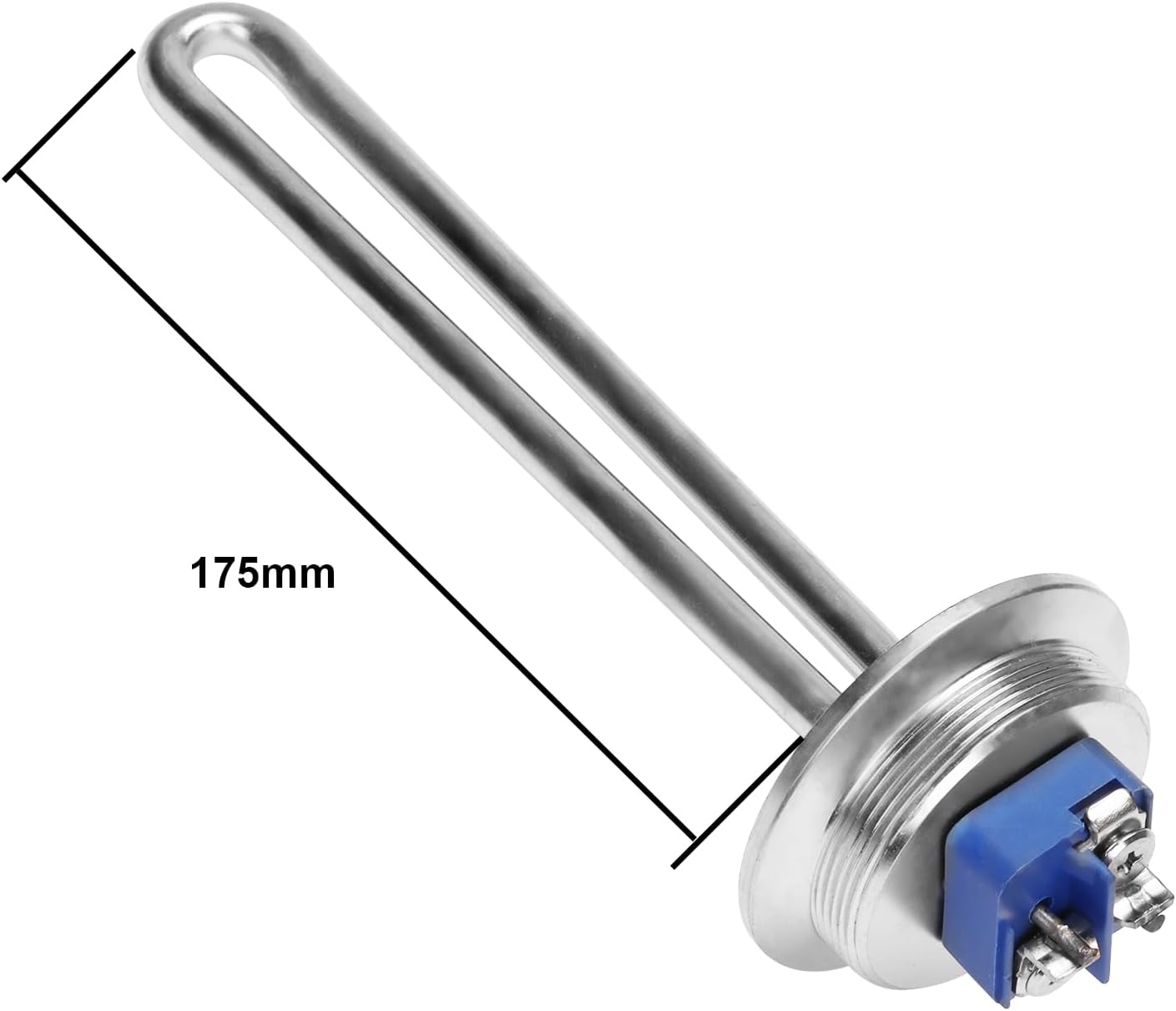DERNORD 2 Inch (OD64mm) Tri-clamp Heating Element 120V 1650W Immersion Water Heater High Watt Density