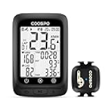 COOSPO Bike Computer GPS Wireless, ANT+ Cycling Computer GPS with Bluetooth, Multifunctional ANT+ Bicycle Computer GPS with 2.4 LCD Screen, Bike Speedometer with Auto Backlight IP67