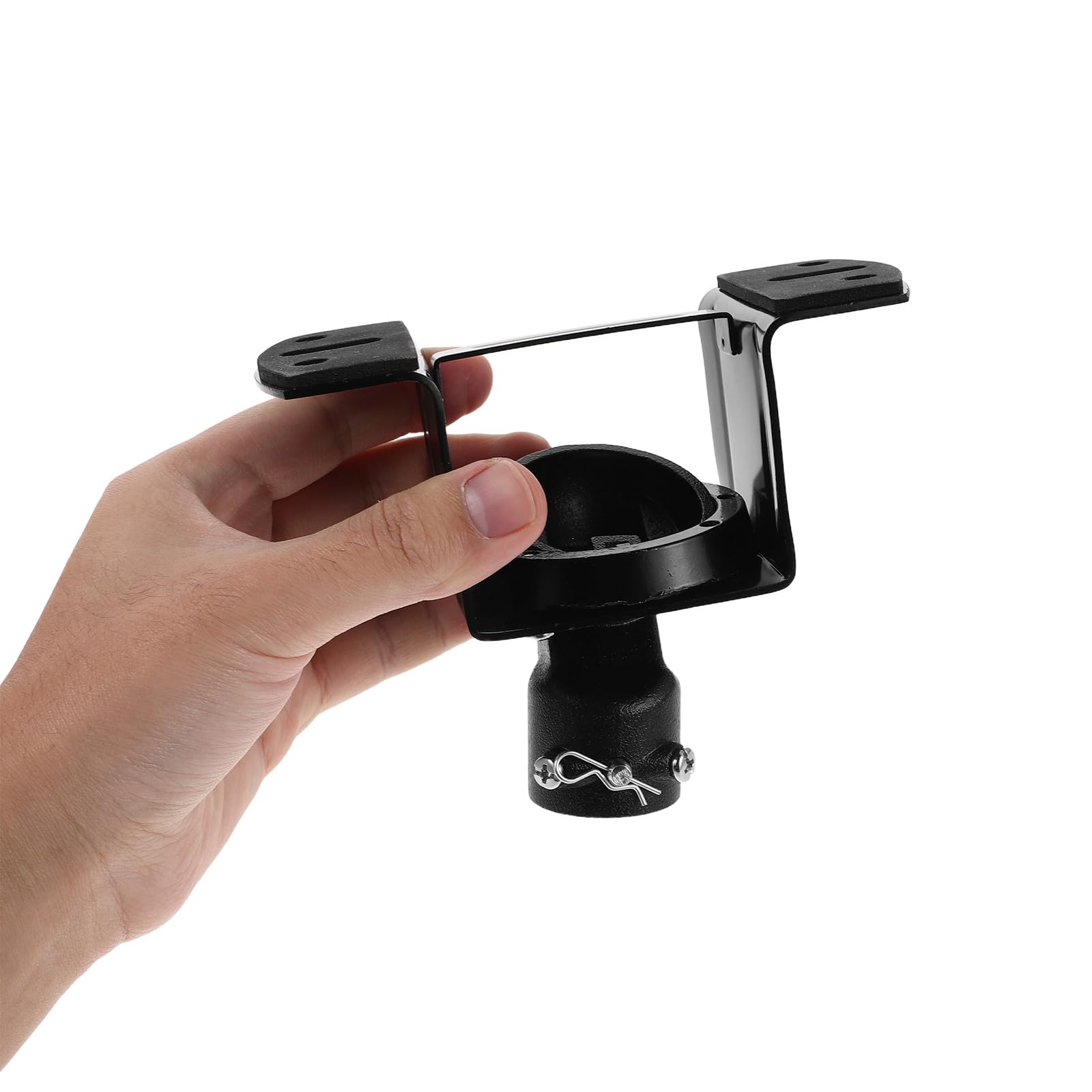 YARNOW Soporte de Montaje Material de Hierro Negro para Ventilador de Techo Adaptador para Techos Inclinados Alta Adaptabilidad Diseño para Cocina y Dormitorio