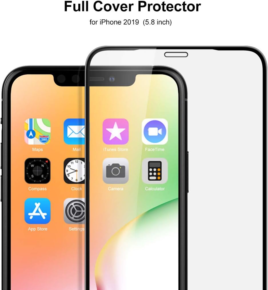 2 Pack iPhone 11 Pro Camera Lens Protector + 2 Pack Tempered Glass Full Coverage 3D Glass Screen Protector Film Anti-Scratch,Anti-Fingerprint,Ultra Thin Protection for iPhone 11 Pro 5.8''