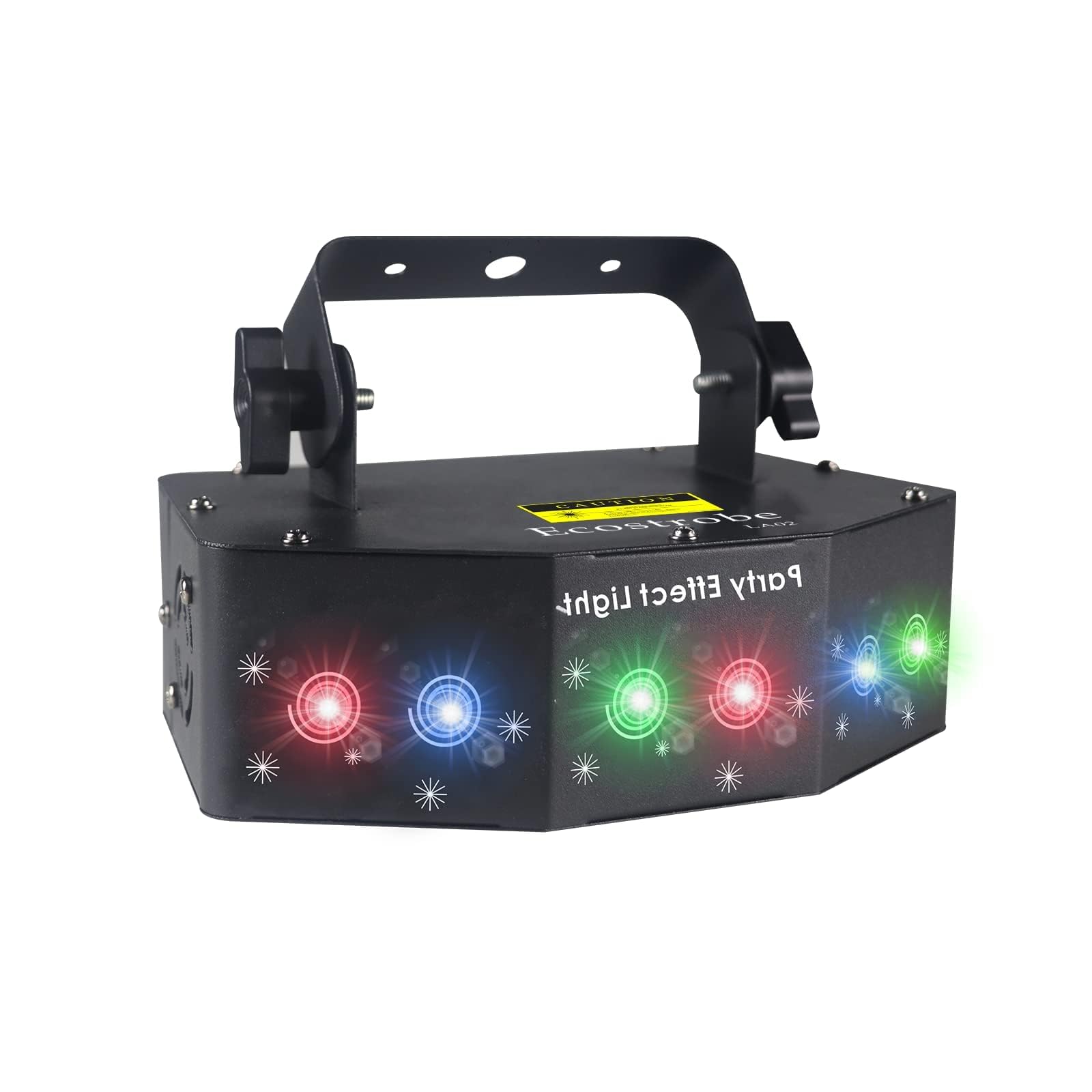 Disco Party Lights,Dj Laser Lights RGB Sound Activated,Master-Slave Scan Light Projector by DMX512 Ctrol,Indoor Dance Pattern Stage - for Birthday Light Shows Clubs Bars (6 Hole)
