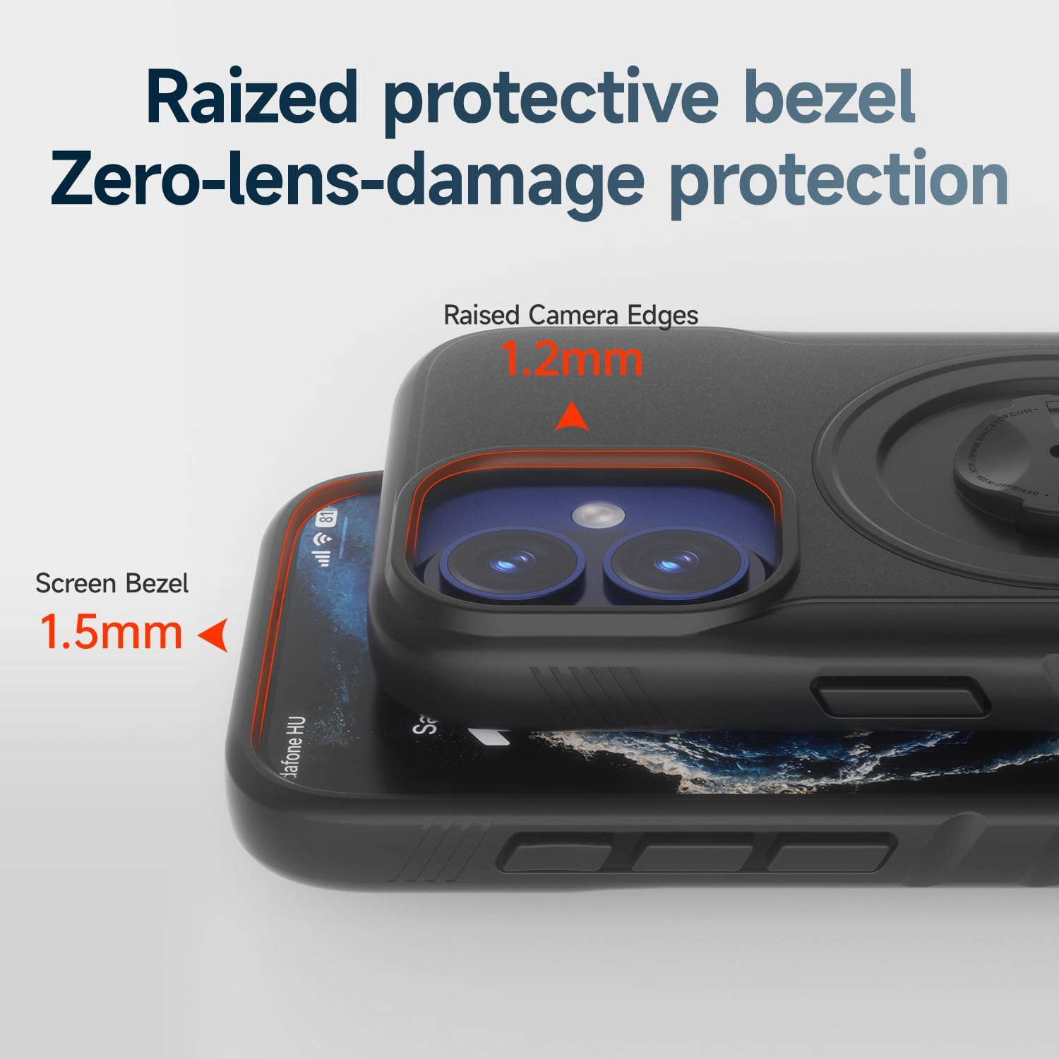 Bike Phone Case for iPhone 17 – Shockproof & Slim with Built-in Lock, Compatible with Garmin-Style Mounts, Quick-Release for Road & MTB Cycling