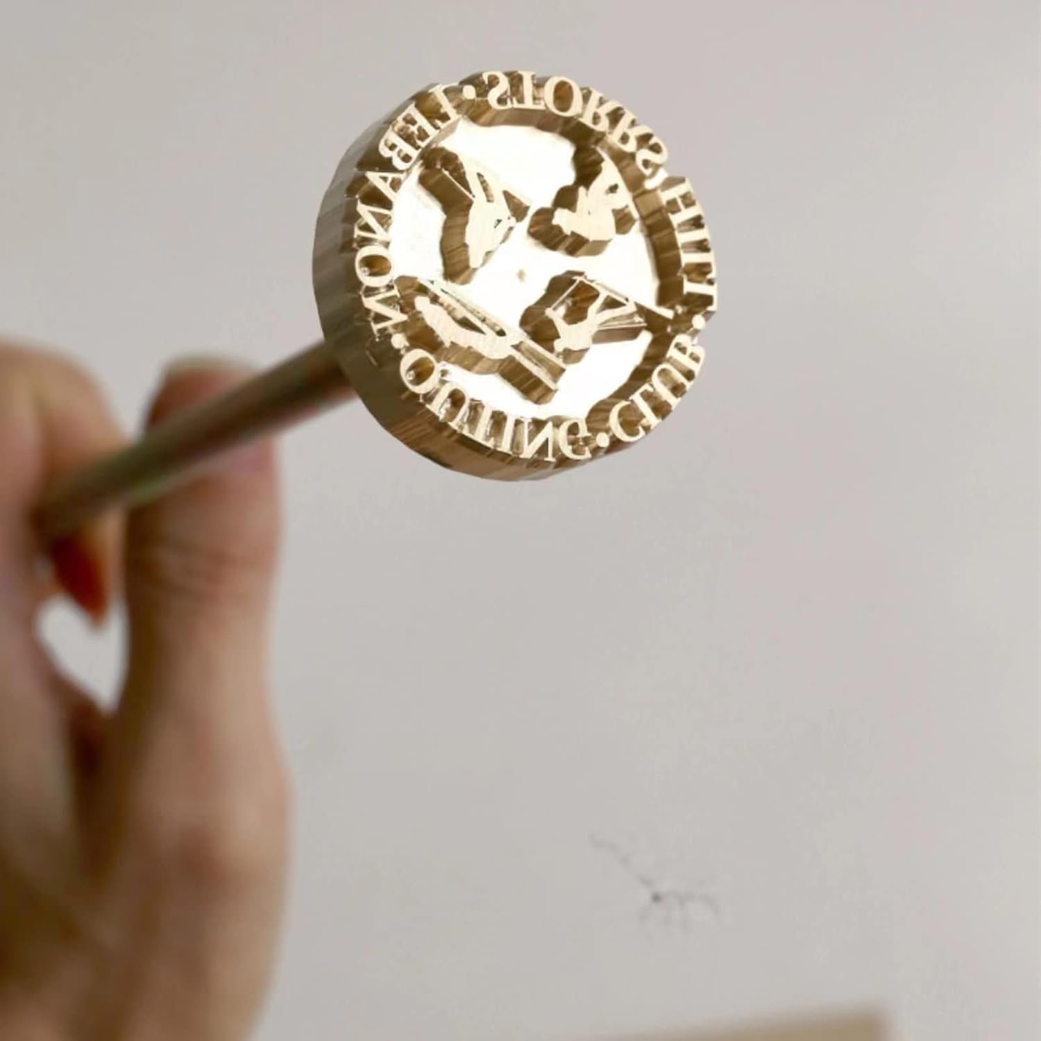 Kit de fabrication de tampon thermique avec logo personnalisé pour bois avec poignée, travail du bois fabriqué à la main par Design (2.5cm)