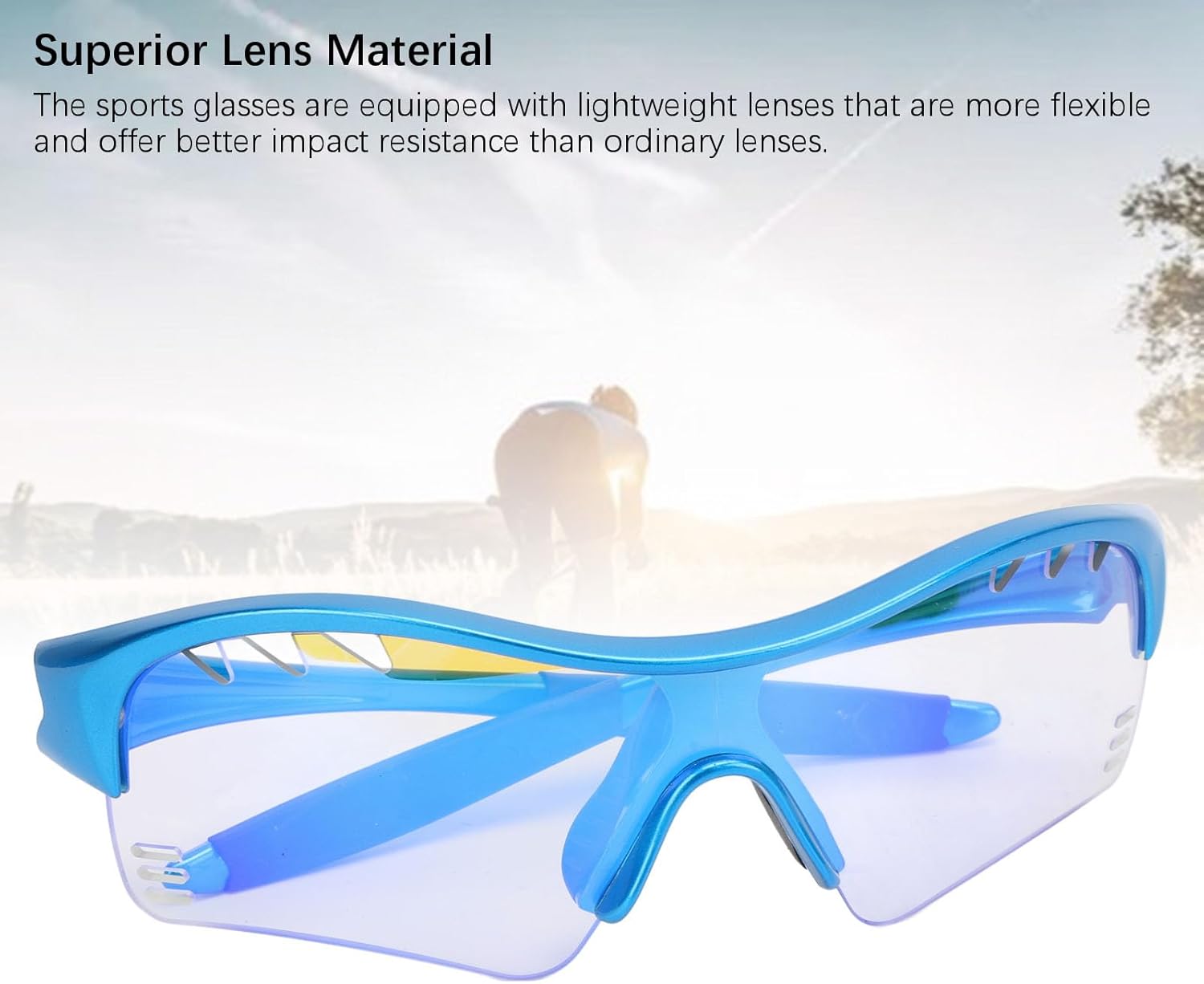 Kids Sunglasses Photochromic Sports Sunglasses Kids Baseball Sunglasses for Running Mountaineering - Image 2