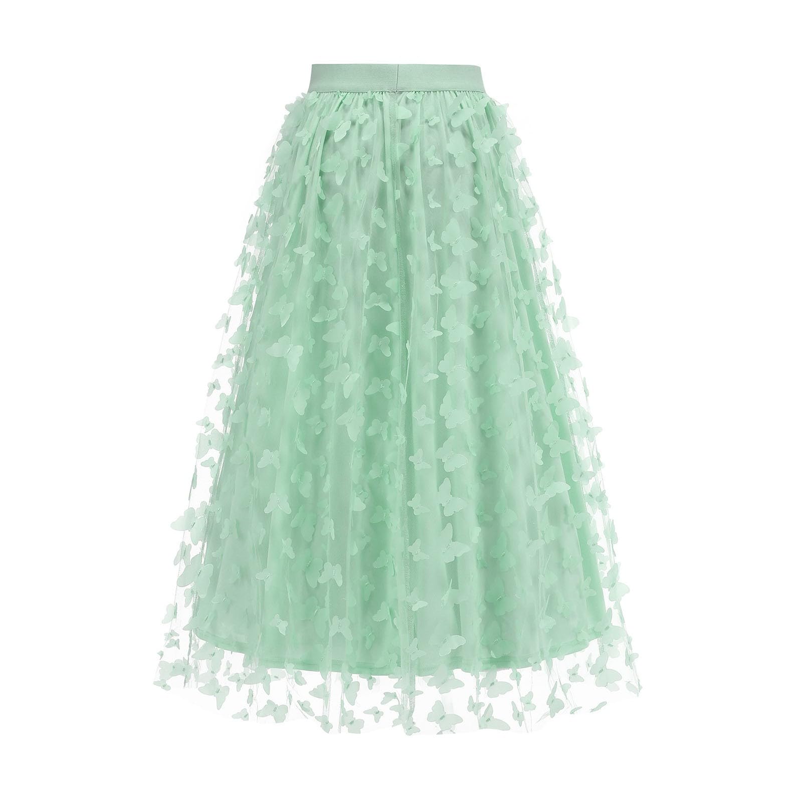 Tüll Rock Damen Tüllrock Blau Damen 4-Schichten Tüll Tutu Rock Royalblau Hoch-Tief Flauschig Elastischer Bund Puffy Karneval Kostüm für Umzug, Party & Tanzen