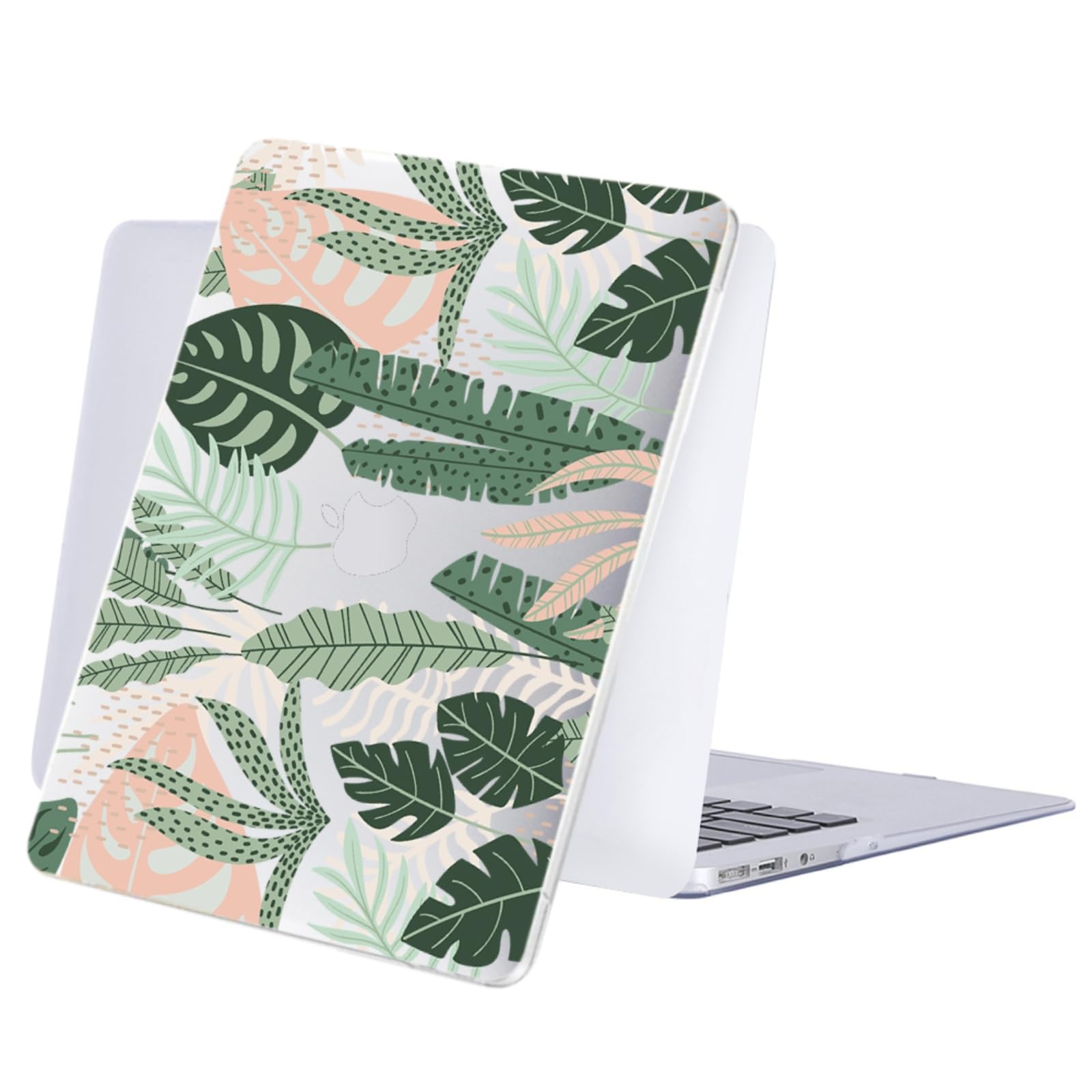 Carcasa MacBook Pro 14 pulgadas M4 M3 M2 M1 con diseño de hojas tropicales verdes 8