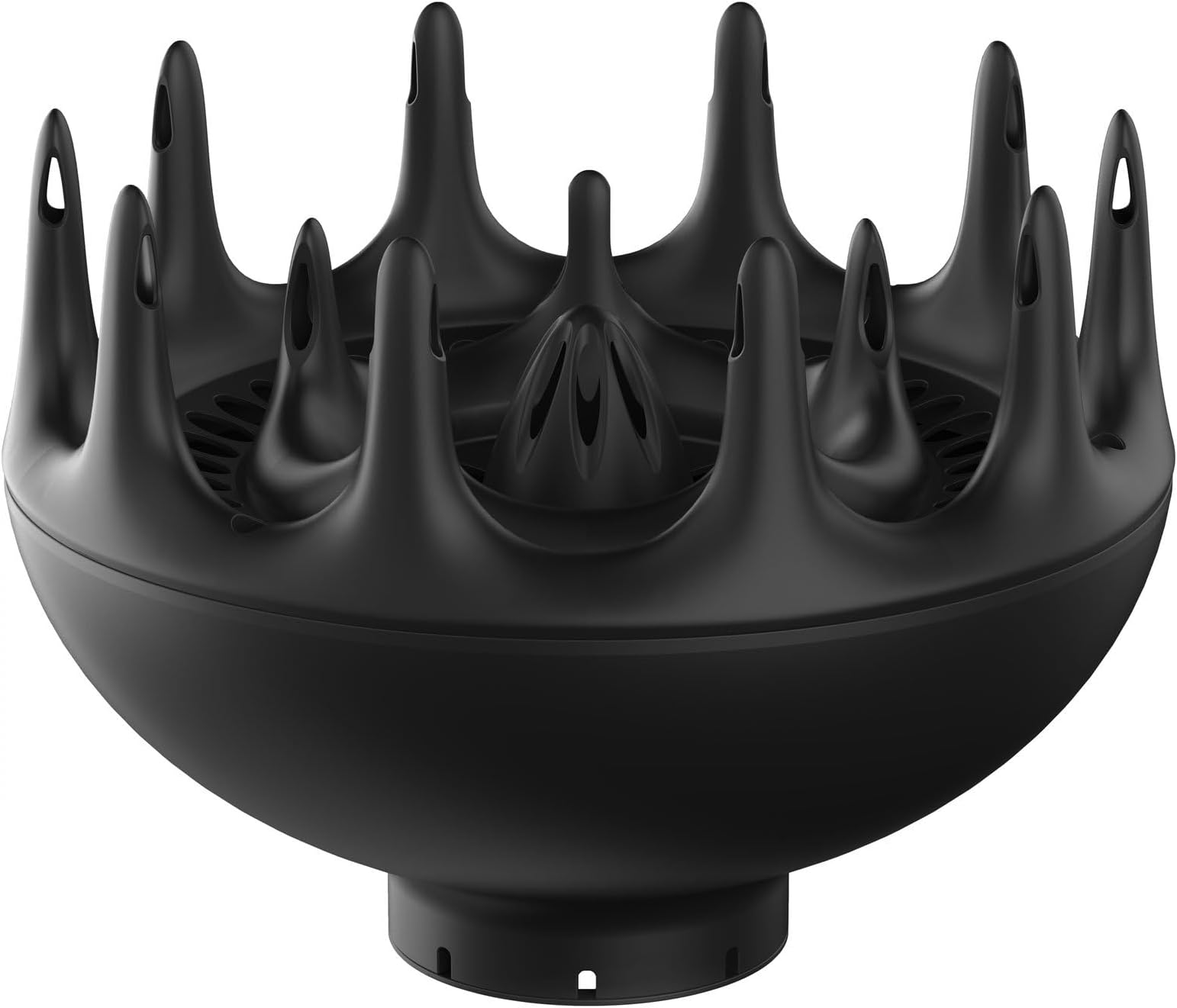 Xtava Black Orchid Hair Diffuser - for Blow Dryers with 1.8 inch Diameter Nozzle