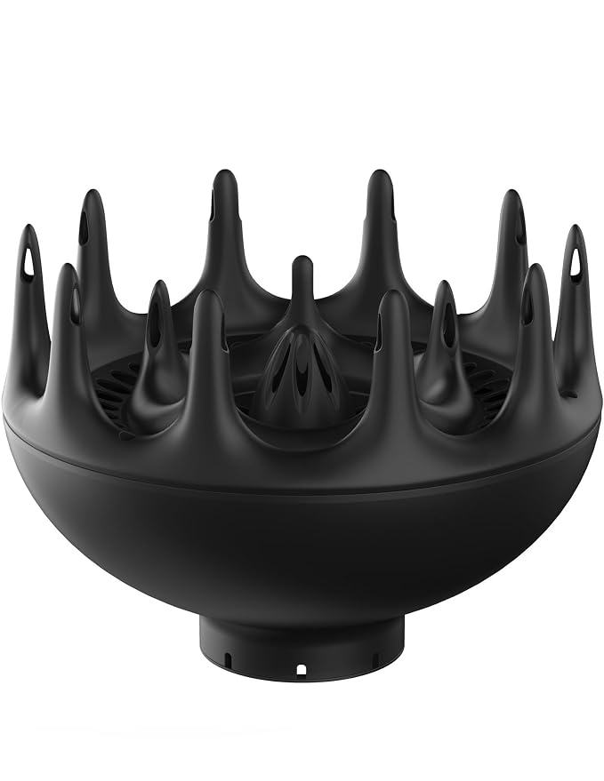 Black Orchid Hair Diffuser For Curly And Natural Hair - Professional Blow Dryer to Maximize Frizz-Free Volume And Enhance Natural Curly Hair by xtava