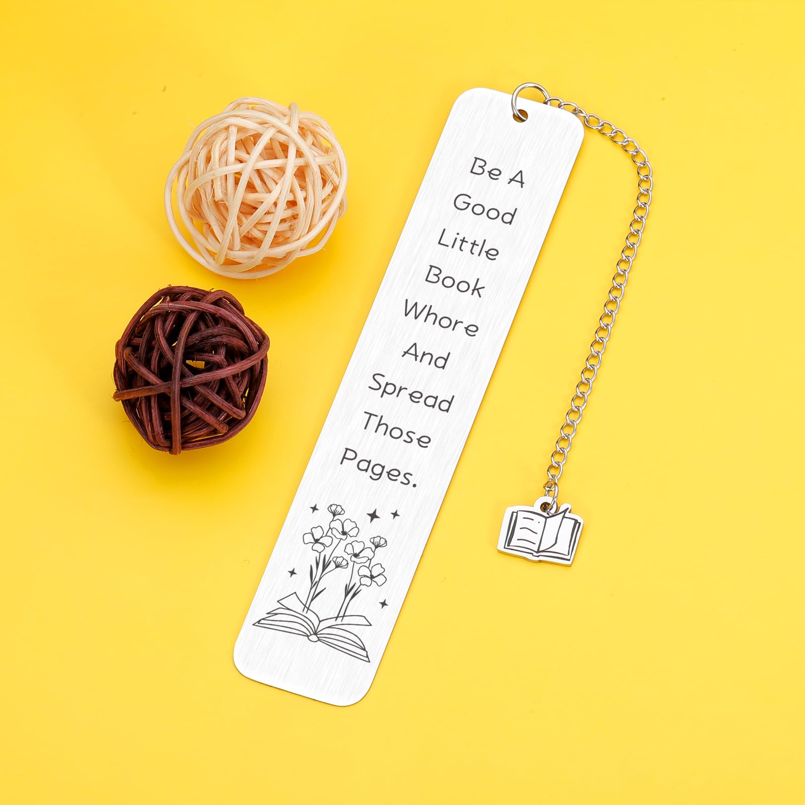 Spicy Funny Bookmarks For Book Lovers - Stainless Steel Sassy Reading Gifts