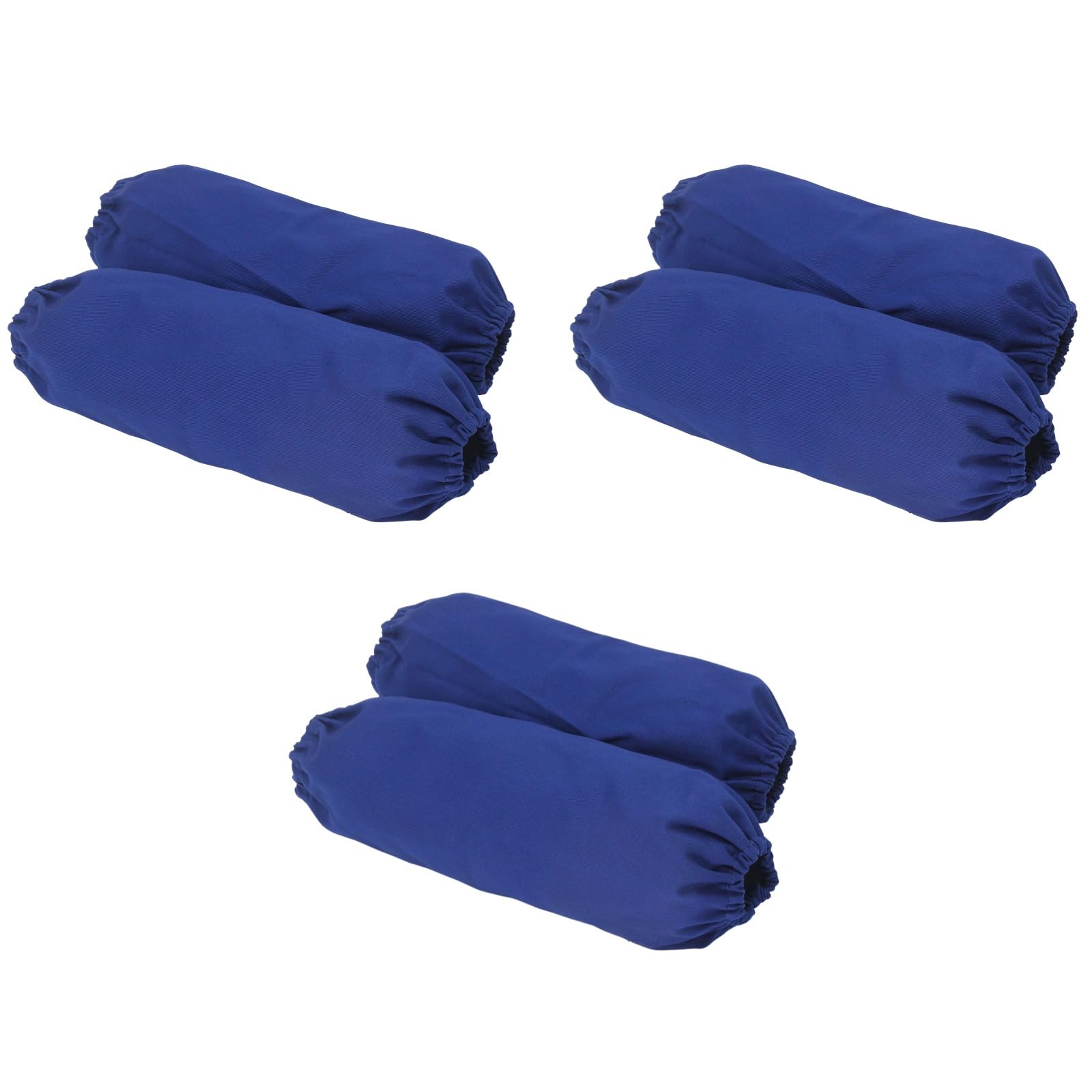 Mangas de soldadura XXL en algodón ignífugo azul de 40 cm 6