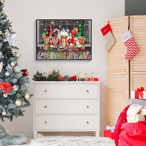 Miniatura 10 de Globos de gnomo del 4 de julio, kits de pintura de diamantes para adultos, estrellas y rayas patrióticas, puntos redondos, bricolaje 5D, arte de