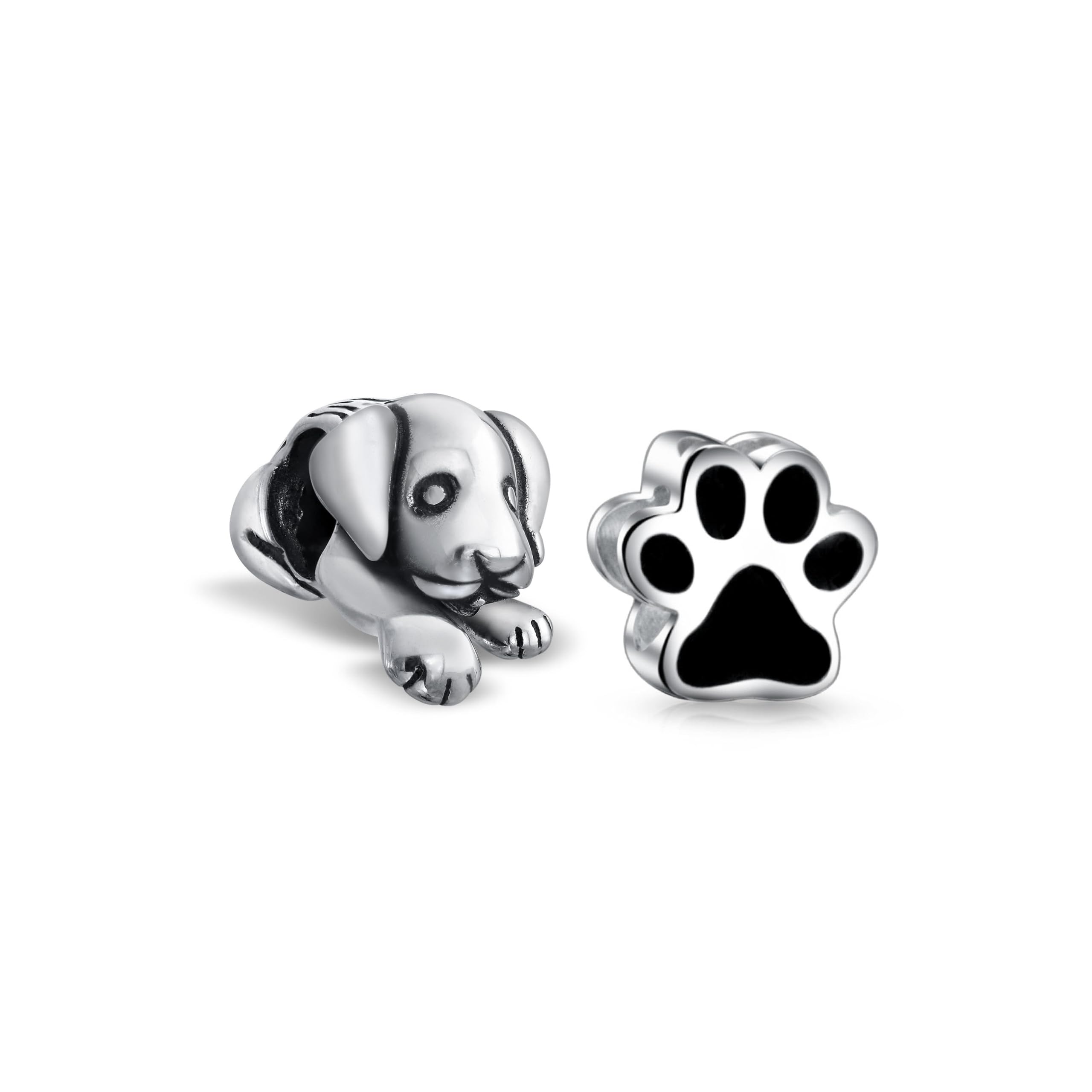 Cuentas de cachorro y huella de plata para lucir en el día a día 8