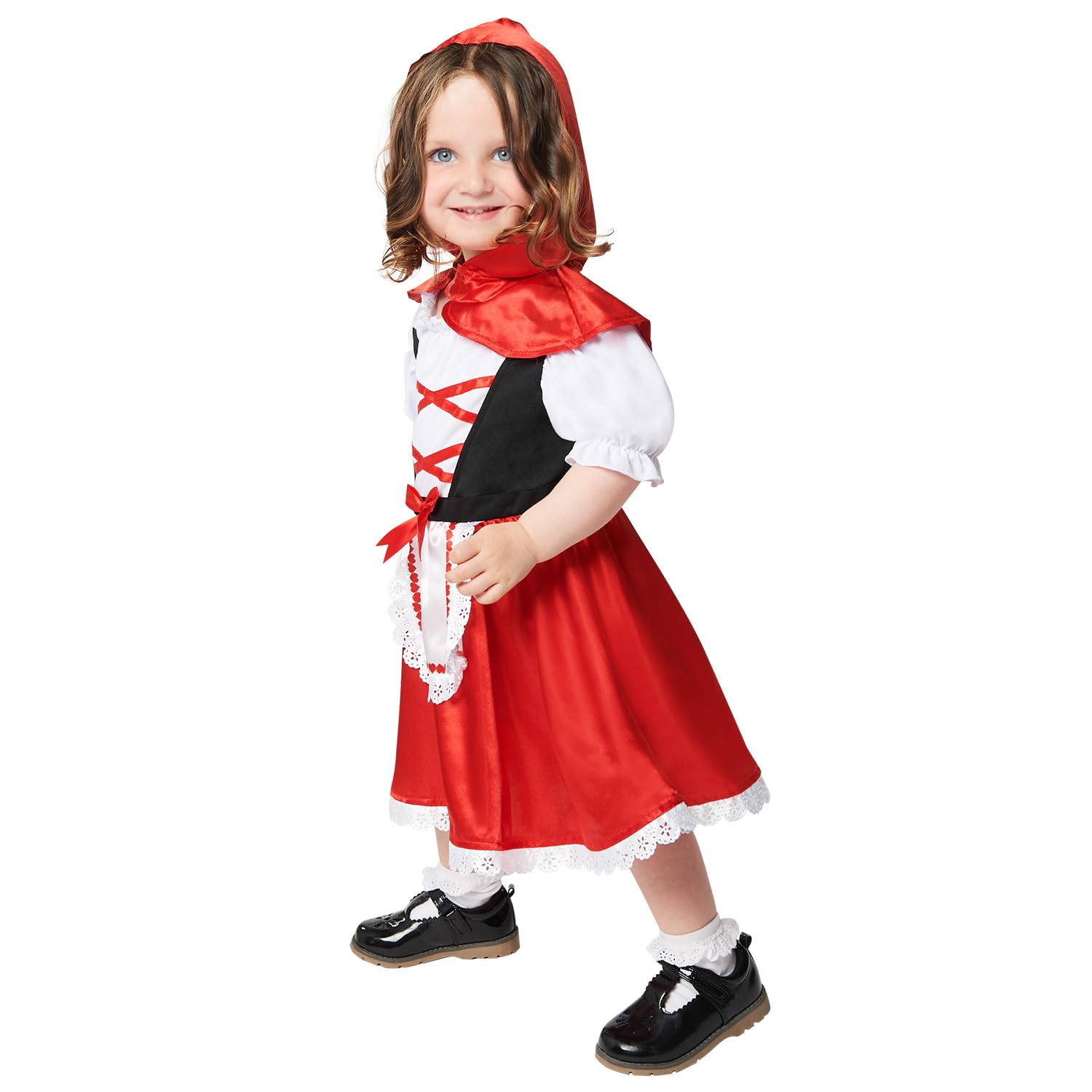 amscan 9916779 Childs Girls Red Riding Hood Book Day Week Fancy Dress Costume 8-10 Years
