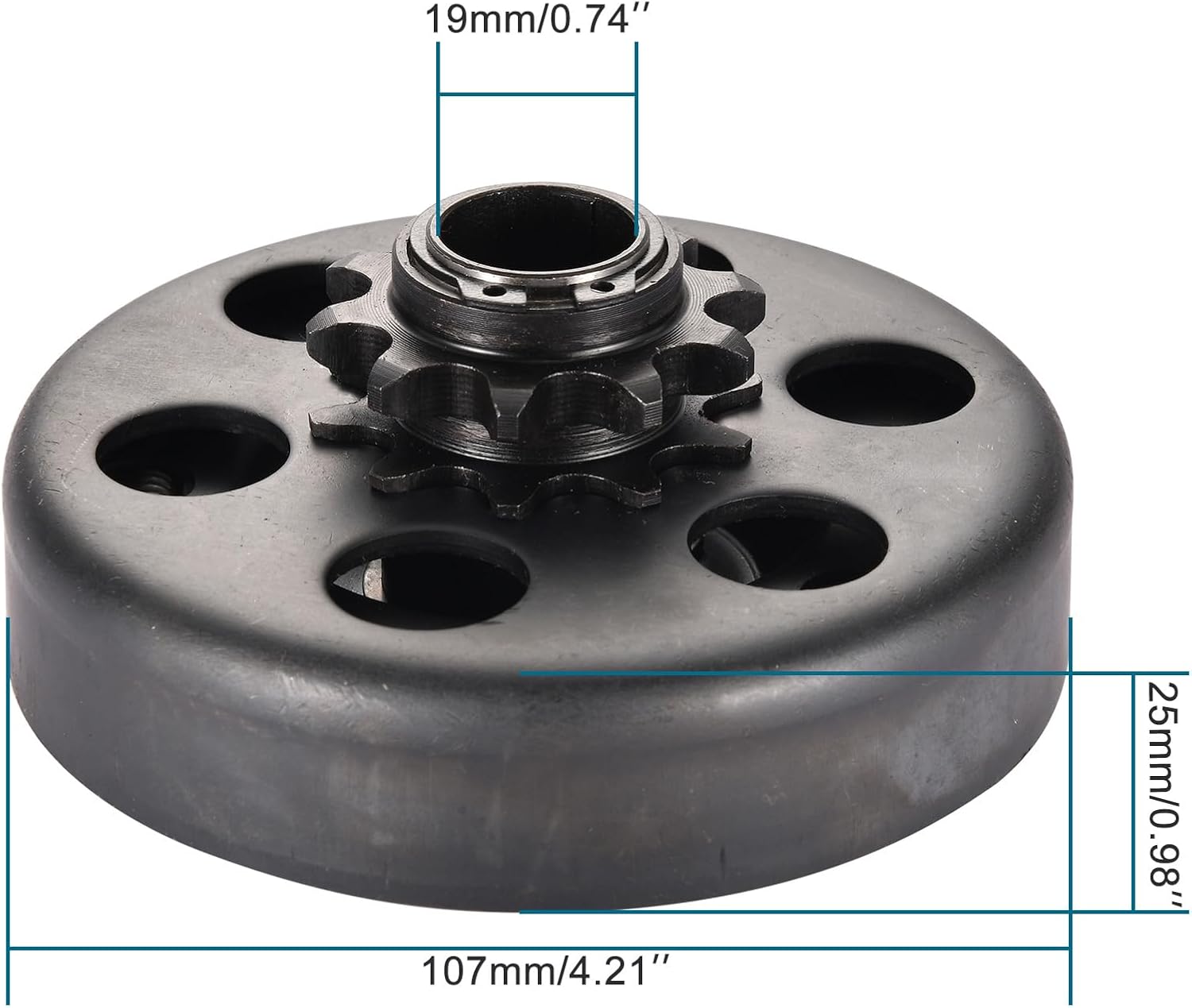 GOOFIT Centrifugal Clutch 3/4" Bore 10T #40/41/420 Chain Replacement for Baja Go PowerSports Go Kart Mini Bike