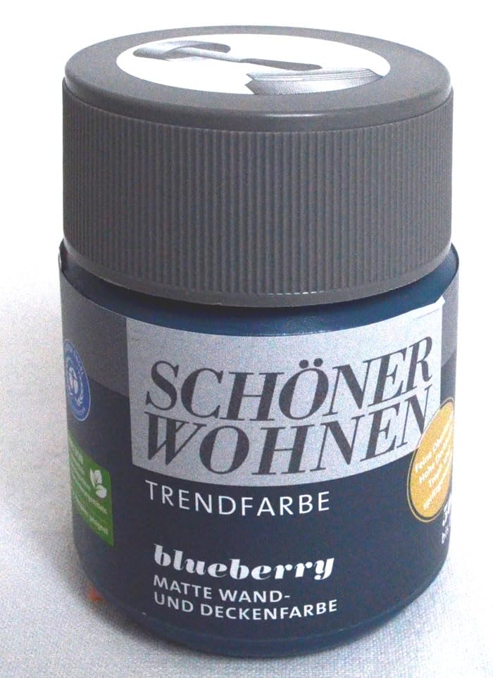 Schöner Wohnen Trendfarbe 7504 blueberry matt 50 ml Tester